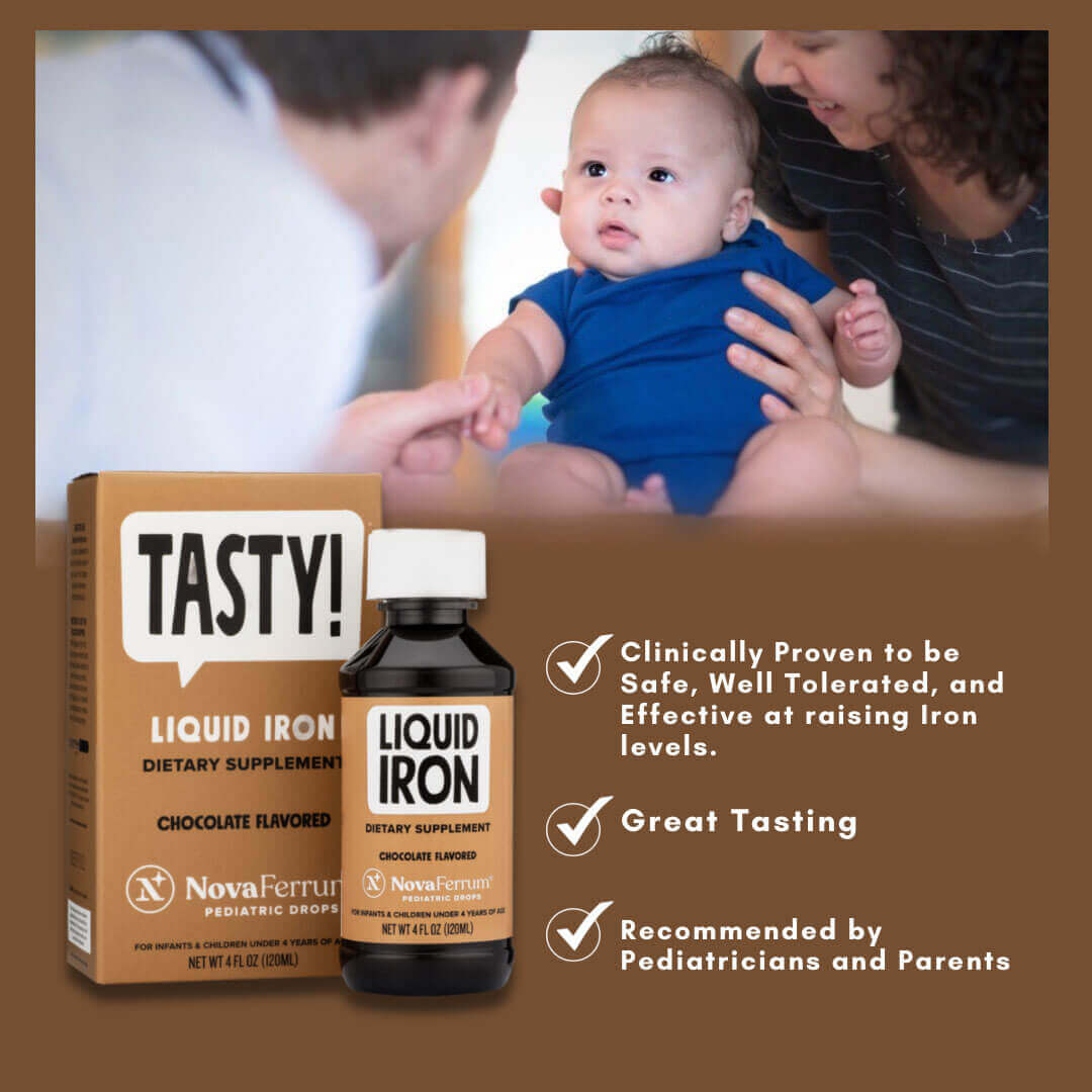 NovaFerrum Tasty – Chocolate Flavoured Pediatric Liquid Iron Supplement