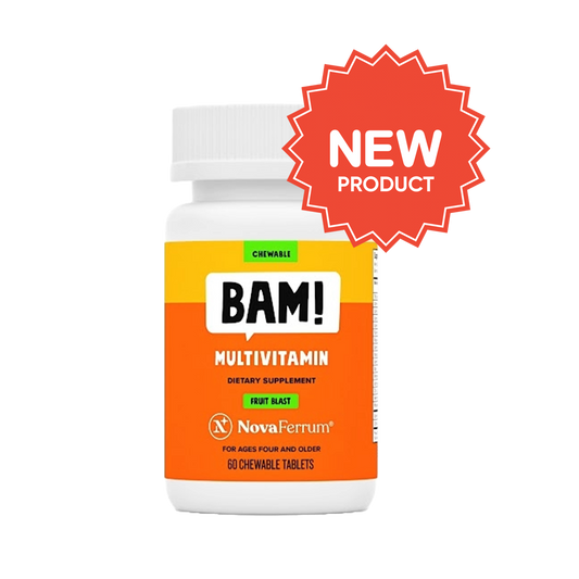 NovaFerrum BAM Chewable Multivitamin for Kids & Adult