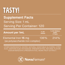 NovaFerrum Tasty – Chocolate Flavoured Pediatric Liquid Iron Supplement