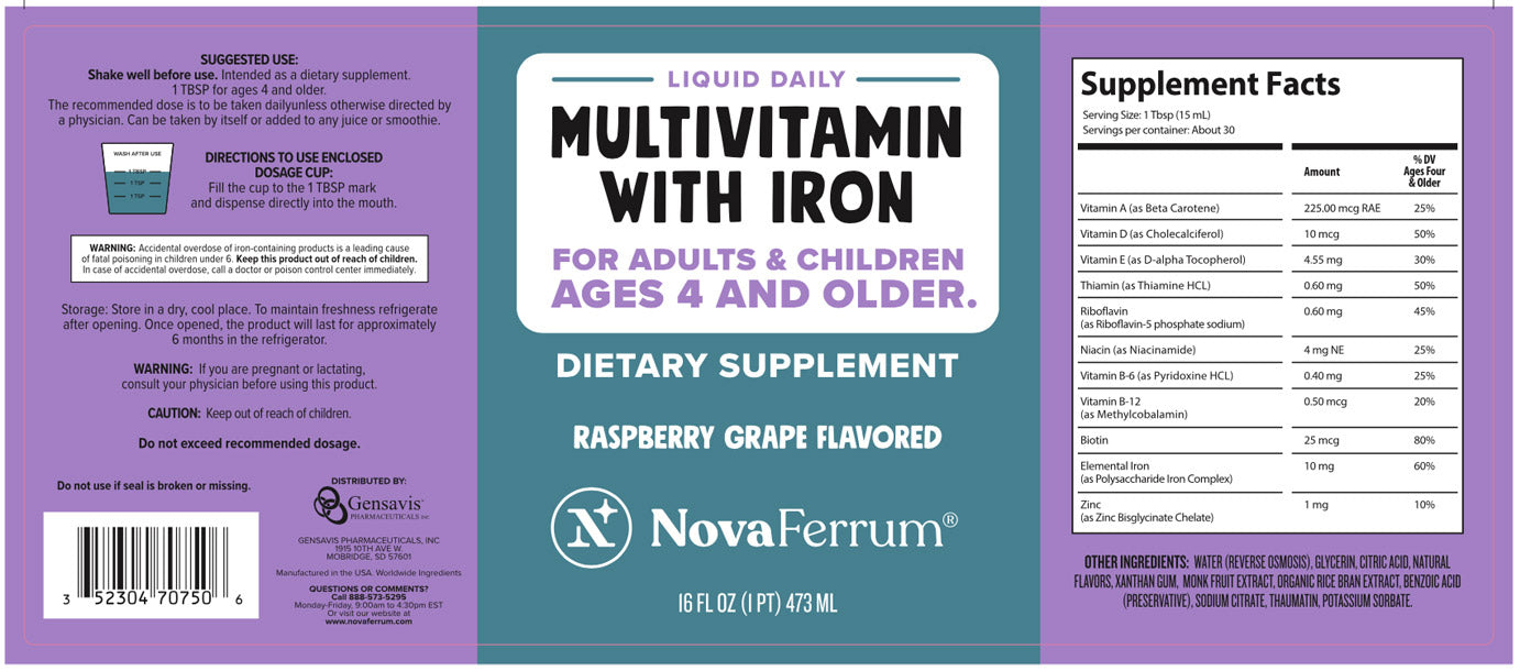 Iron Supplements for Kids | NovaFerrum for Kids