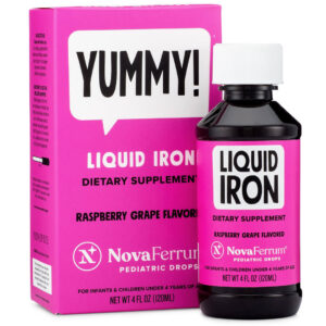 NovaFerrum YUMMY - Pediatric Drops Liquid Iron Supplement for Infants, Toddlers & Kids