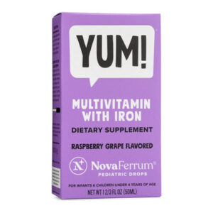 NovaFerrum YUM - Multivitamin with Iron for Infants, Toddlers & Kids (2 & 4 FL OZ)