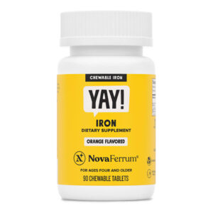 NovaFerrum YAY - 18mg Chewable Iron Supplement for Kids & Adults