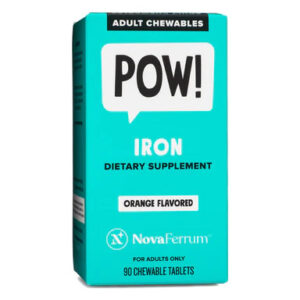NovaFerrum POW - 36mg Chewable Iron Supplement for Adults
