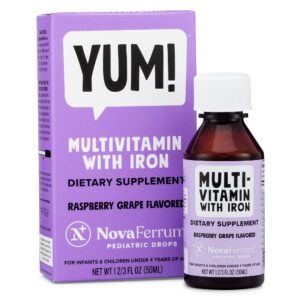 NovaFerrum YUM - Multivitamin with Iron for Infants, Toddlers & Kids (2 & 4 FL OZ)