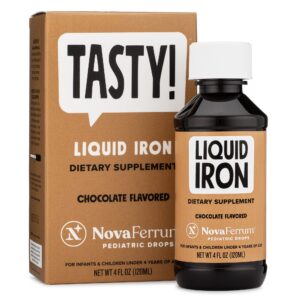 NovaFerrum TASTY - Pediatric Drops Liquid Iron Supplement for Infants, Toddlers & Kids