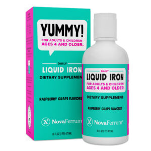 NovaFerrum YUMMY 16 fl oz - Liquid Iron Supplement for Kids and Adults
